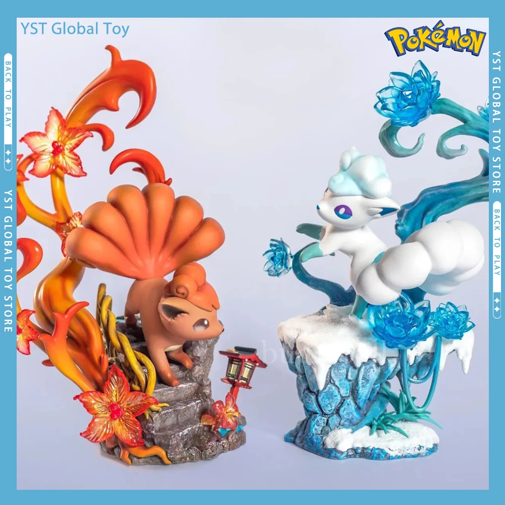 

Pokemon Alolan Vulpix Anime Figures 15cm Peripheral Kawaii Figurine PVC Statue Model Doll Collection Car Ornament Kids Toy Gift