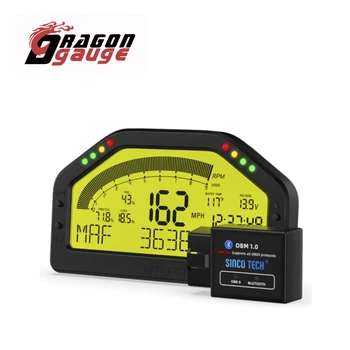 Paneles de tablero de carrera multifunción, pantalla LCD, tablero, conexión Bluetooth OBDll, medidor de carreras DO903 1