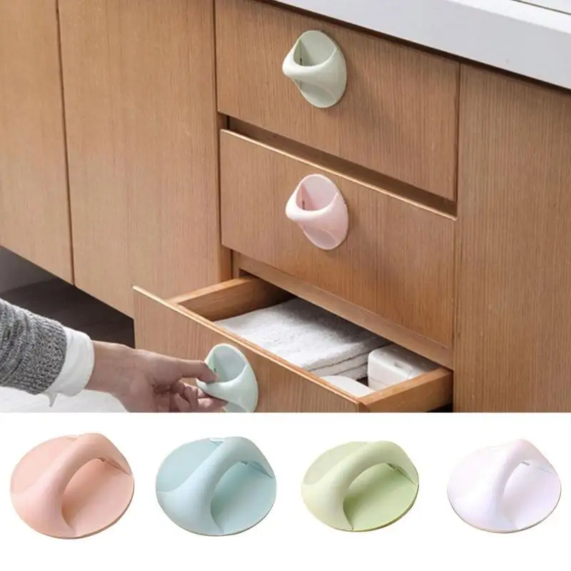 

Adhesive Door Handle Door Knob Cabinet Handle Wardrobe Knob Pull Self Adhesive Cupboard Cabinet Furniture Hardware Door Handle