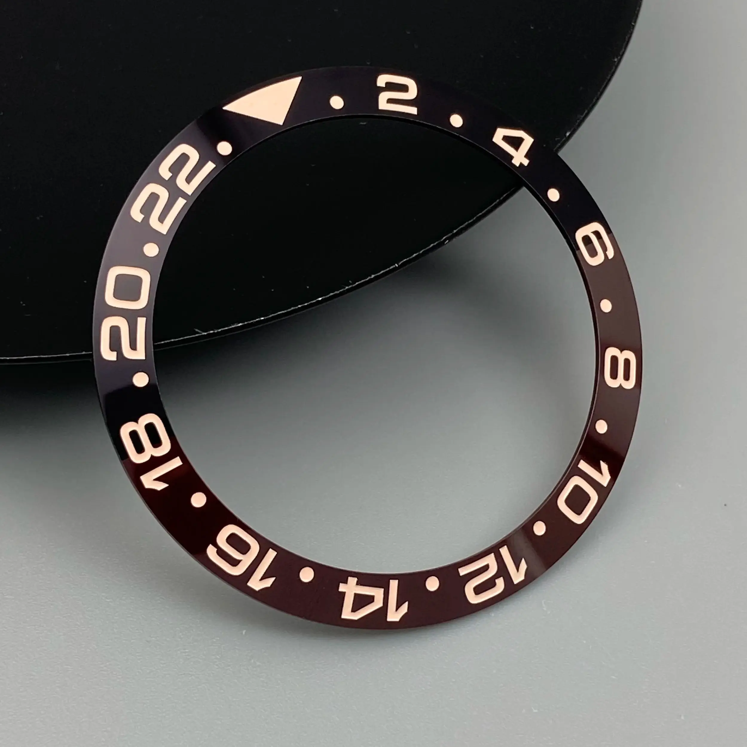 Ceramic & Aluminum Bezel GMT Diving Watch Insert for 40mm Watch Case Replacement