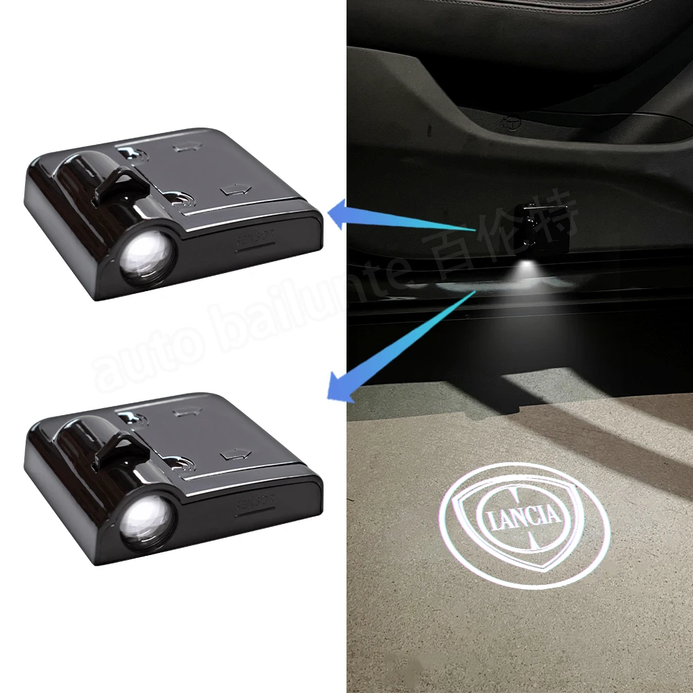 Luce Di Benvenuto Per Portiera Dell'Auto Proiettore Laser Di Cortesia Led Emblema Automatico Luce Fantasma Per Lancia Delta Ypsilon Lybra Musa Kappa V