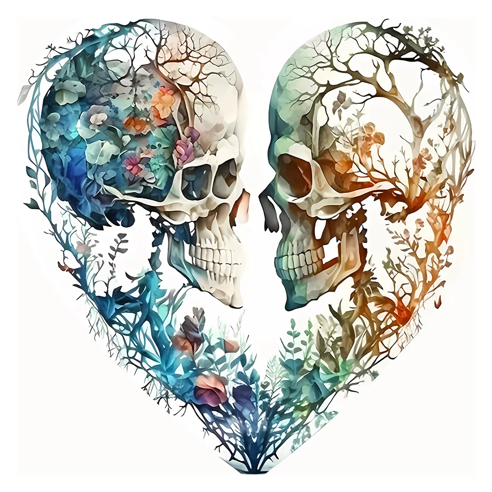 Wooden Puzzle, Heart-shaped Skull, Exploring The Mystery Of Alien Puzzles, Feeling The Charm Of Wood, Experiencing Art Gifts 4