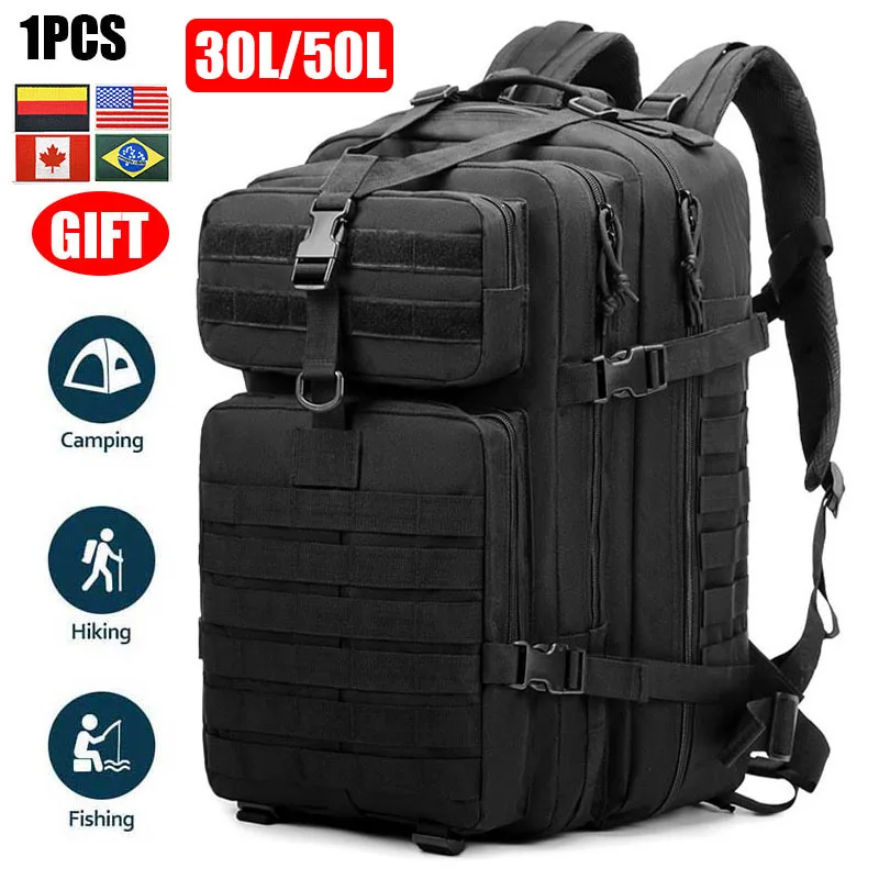 50L Man/Women Military Backpack Tactical Crossfit Gym Bag Fitness  Waterproof Molle Bug Out Bag Outdoor Hiking Trekking Backpack - AliExpress