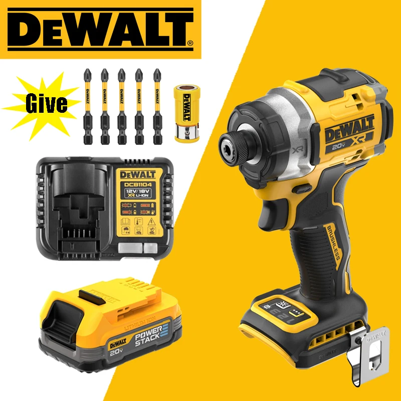 DEWALT DCF860 20V MAX LITHIuM ION Brushless Impact Electric Drill Carpentry Specific Power Tools Battery Combination Series