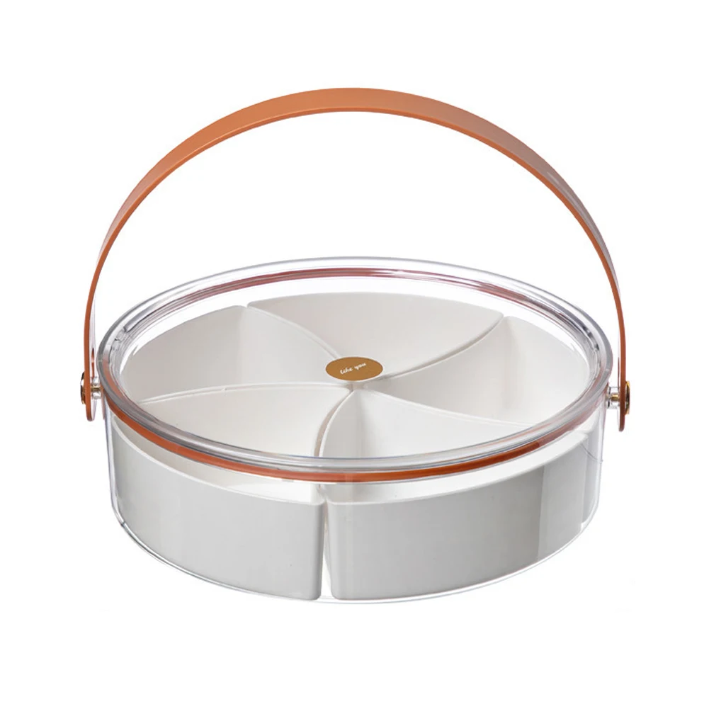 

Fruit Plate Fruit Storage Tray High-grade Snack Box Container Snack Tray With Handle For Living Room Fruit Bowl