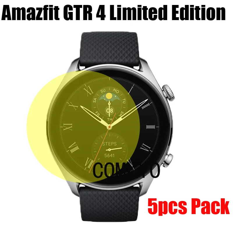 

5 шт., ультратонкая Защитная пленка для смарт-часов Amazfit GTR 4 Limited Edition