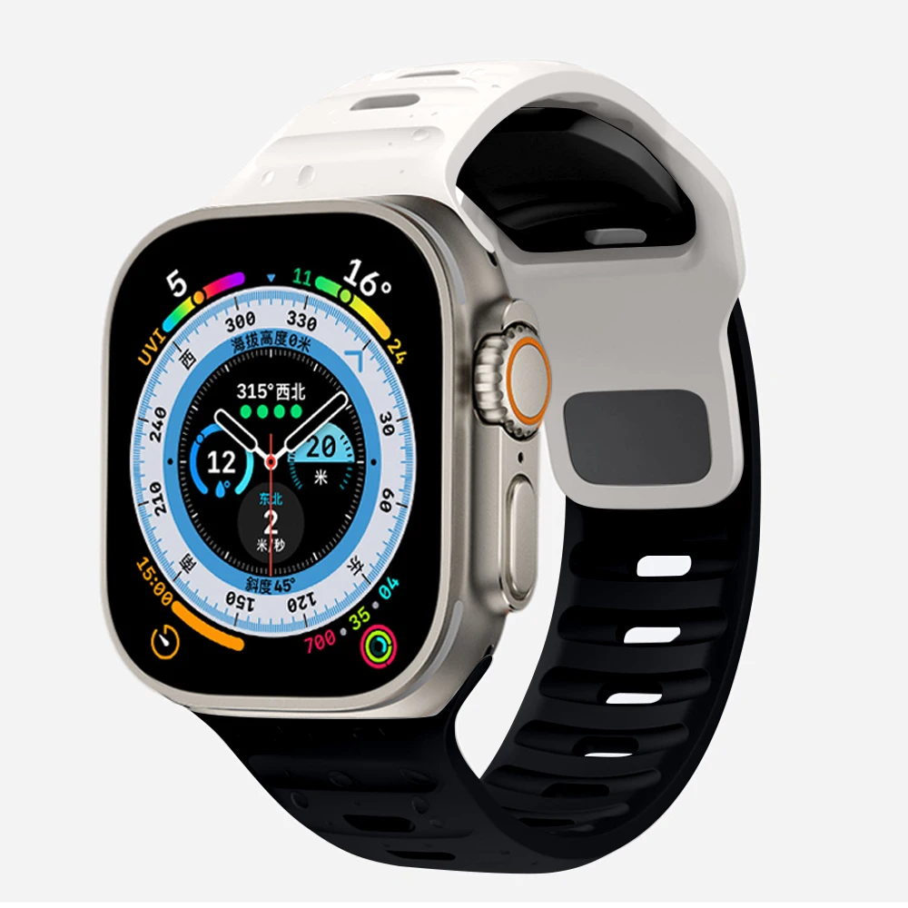 Enhanced Silicone Air Hole Sport Strap