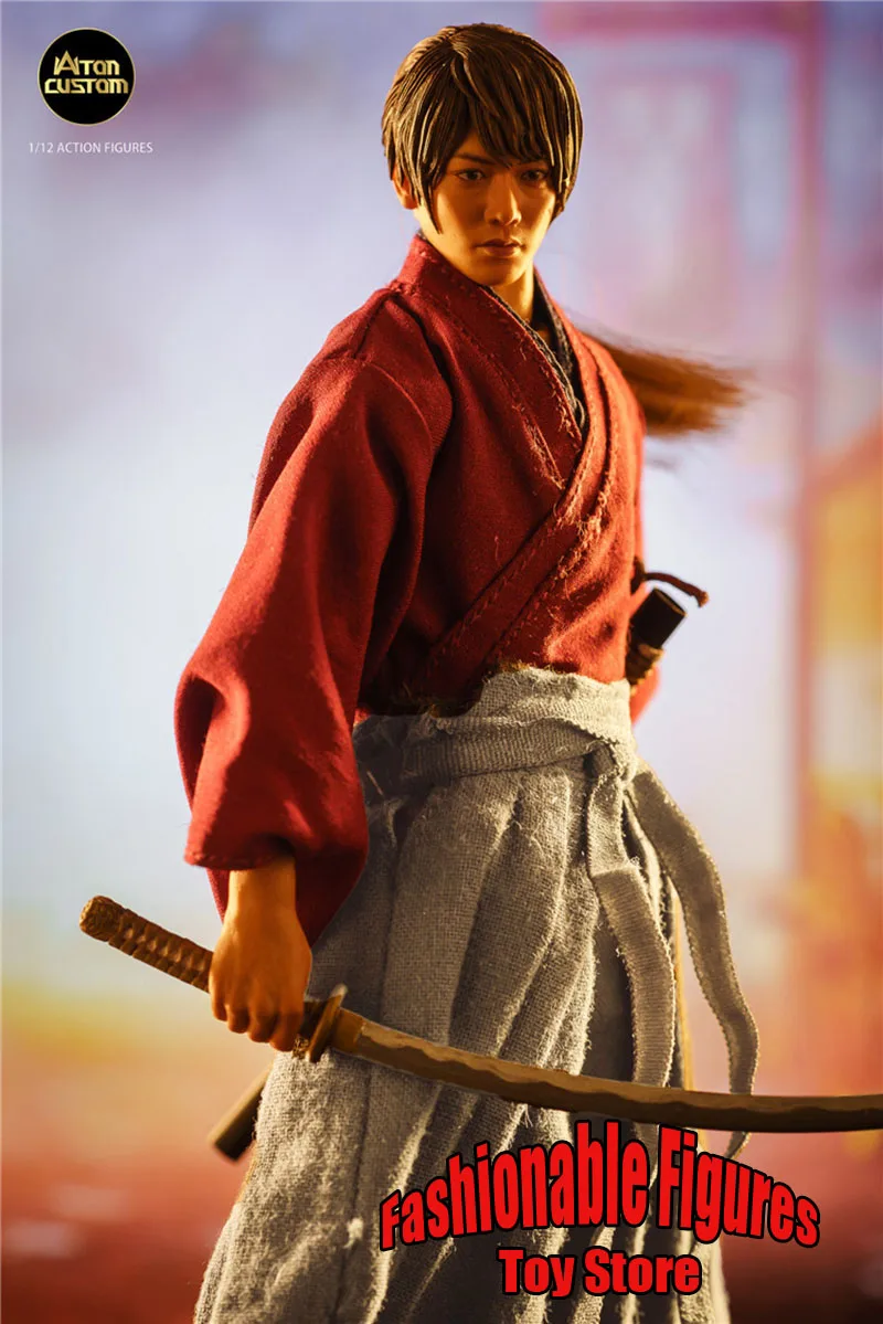 Aton Custom 1/12 サムライ アクションフィギュア Aton custom 1/12 Himura Kenshin 6