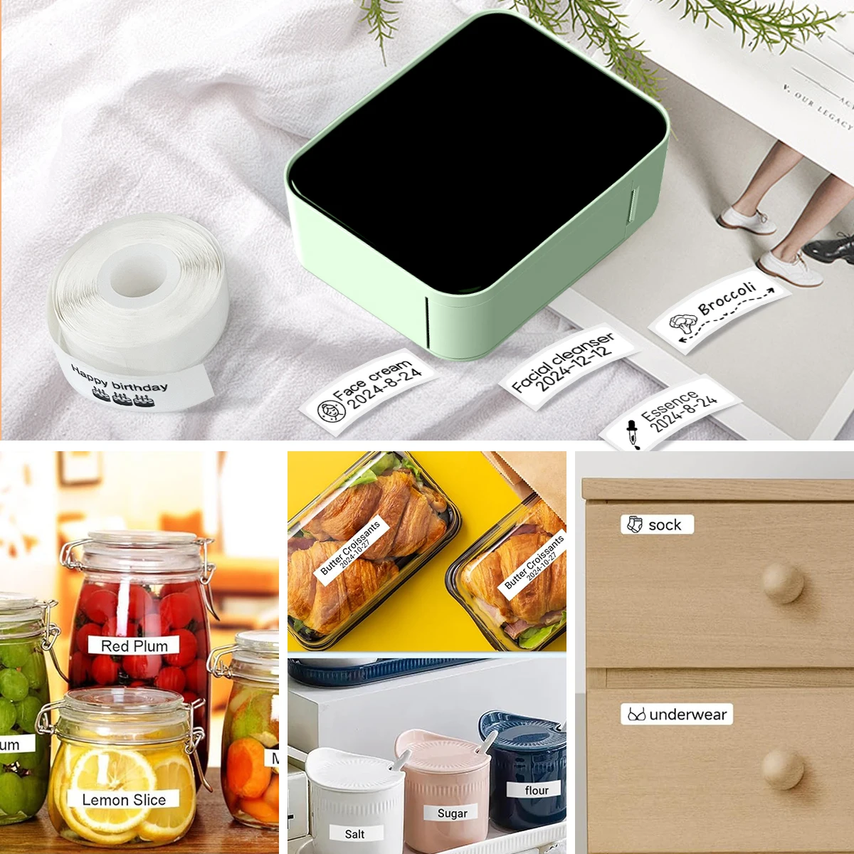 Mini Smart Thermal Label Printer P15 D110 Bluetooth Inkless Sticker Maker Printer To Gift/Diy Creative/Marking For School Office