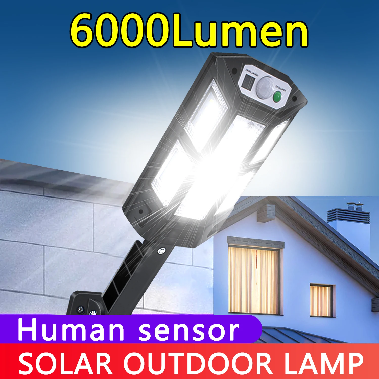 Description Picture 2 of itemOutdoor Motion Sensor Solar Lights 77 LED FloodLight Waterproof Wireless Dummy Decoy Fake Security Camera for Porch Garden Patio