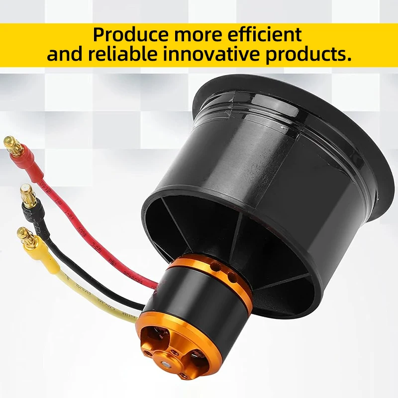QX-MOTOR 50MM EDF QF2611 Brushless Motor 3300/4000/4600/5000KV CW/CCW 12 Blades Ducted Fan For 3-4S Lipo RC Airplane Model 3