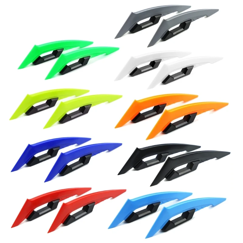 

1 Pair Motorcycle Universal Aerodynamic Spoiler Wing Self-Adhesive Sticker Motorcycle Scooter E-Bikes Decoration