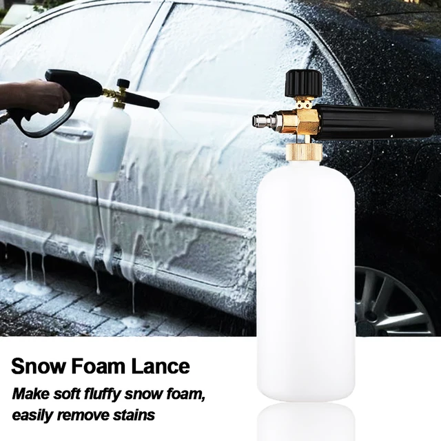 Foam Cannon for Pressure Washer Car Wash Foam Gun Kit M22-14mm and Quick  Inlet Connector with Quick Connector 5PCS Nozzle Tips - AliExpress