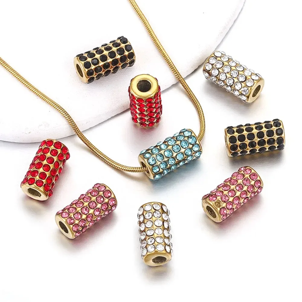 Full Drill Straight Hole Loose Bead Bracelet Beaded DIY Handmade Jewelry Accessories 1