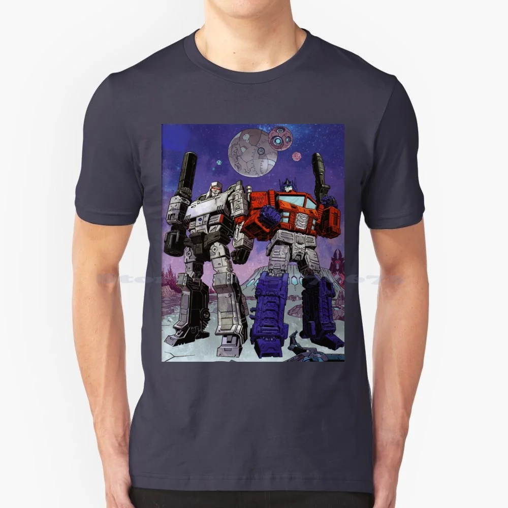 &-T Shirt 100% Cotone Tee Autobots Prime Decepticons Galvatron Magnus Cybertron Beast Wars Beast Machines Idw Comic Book