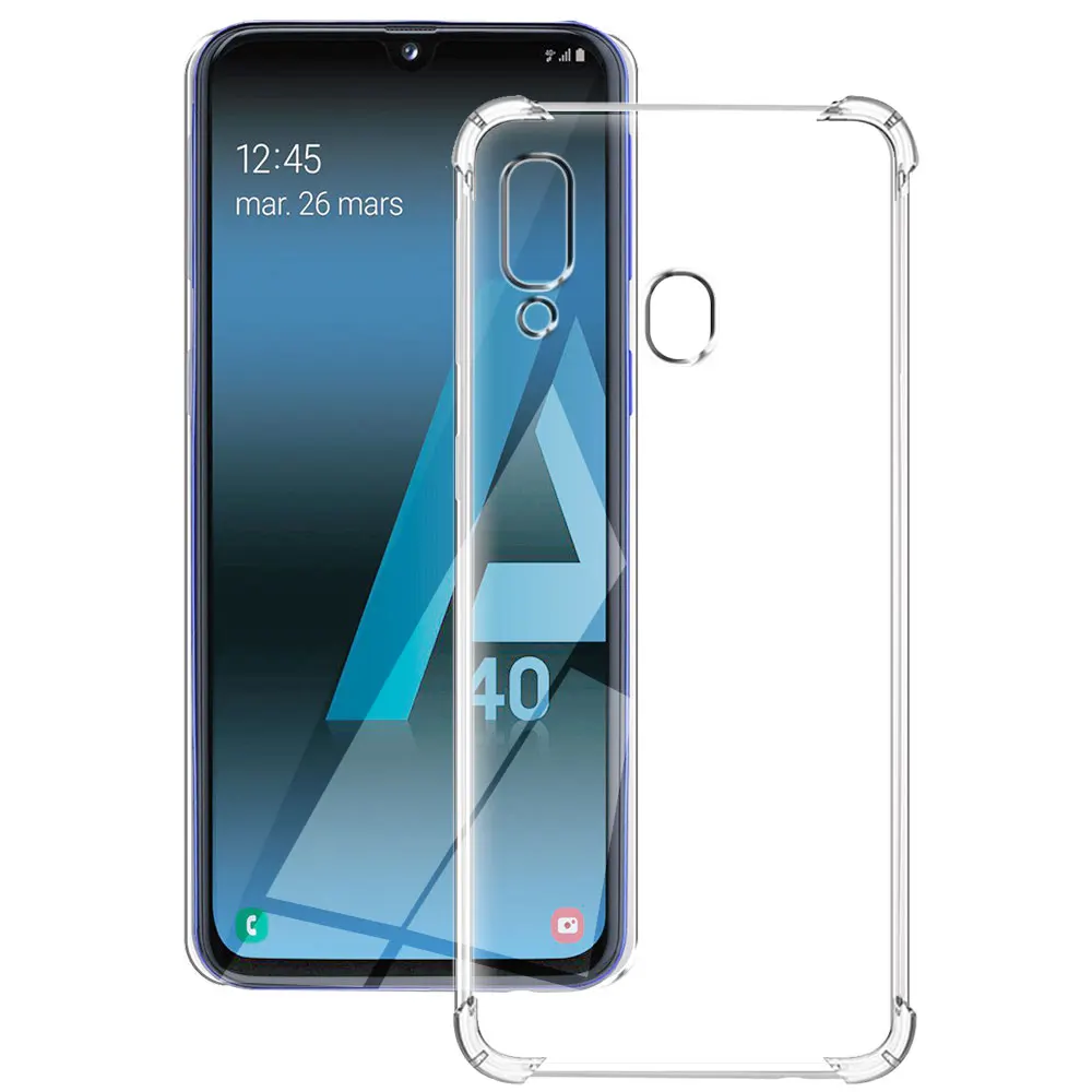 Per Samsung A40 Custodia Morbida Cover In Silicone Per Samsung Galaxy A40 Custodie Per Telefono Per Samsung A40 A 40 Paraurti Antiurto Trasparente Coq