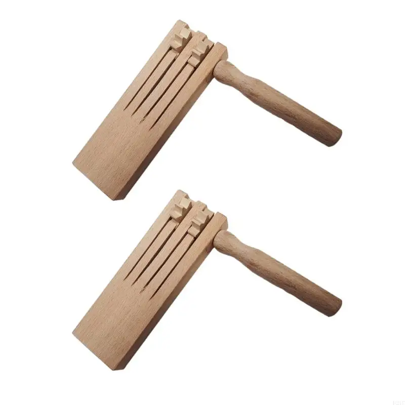 F2TC Ratchet Noise Makers Traditional Mexicans Matraca Rattle for Game Rattle Ratchet Instrument for Party Favor