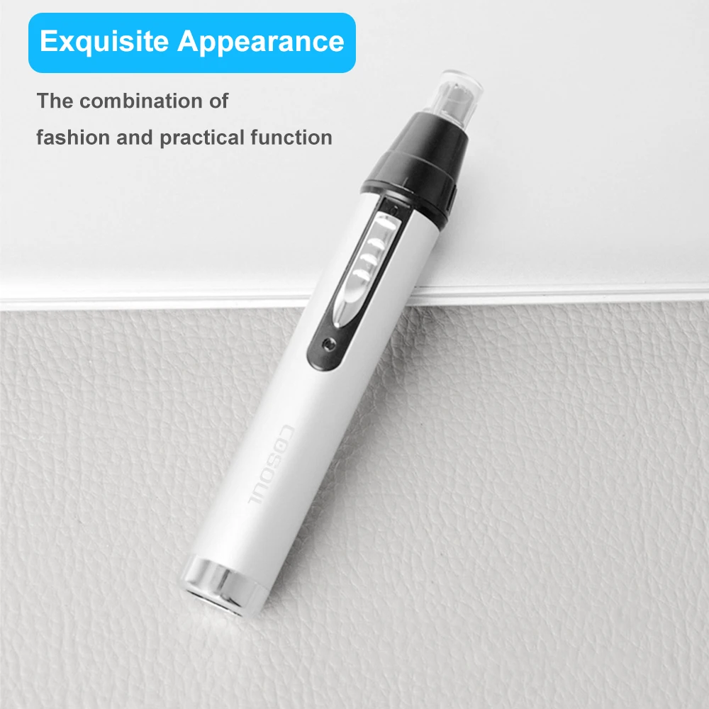 Nose Hair Trimmer Rechargeable Men Shaver Electric Hair Removal Eyebrow Trimmer Safe Nose Ear Clipper Razor Epilator Women