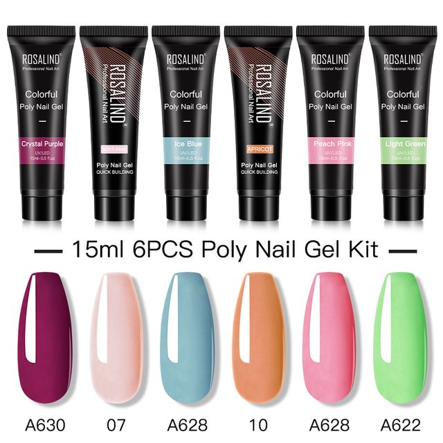 Poly Nail Gel Set For Nails Extension 15ml Gel Polish Semi Permanent Vernish Base Top Coat Gel Varnish Gel Nail Polish