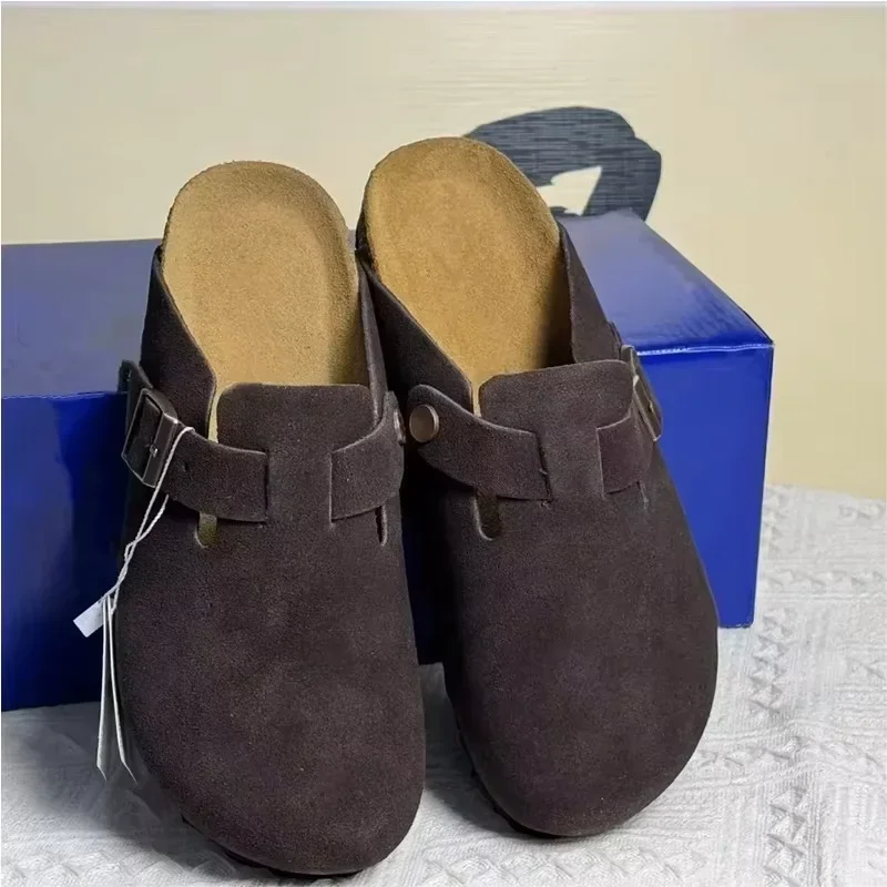 2026 Neue Y2k Mode Ledersandalen für Herren und Damen Retro Lässige Bequeme Rutschfeste Strandschuhe für Frühling und Herbst