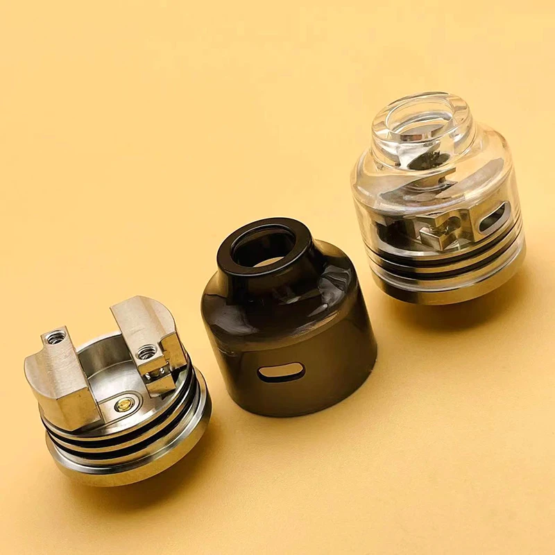 DSX WASP Nano RDA Mini Atomizer 22mm 316ss pojedyncza cewka odbudowywalny zbiornik do e-papierosa z BF Squonk pinem vs Haku Venna RDA