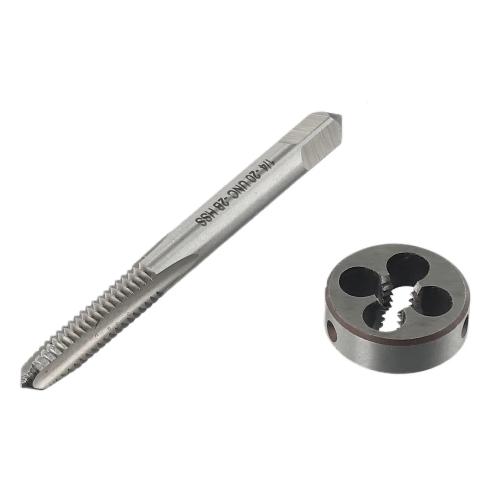 1/4"-20UNC Machine Thread Tap & Die Set HSS Right Hand Thread 1/4"-20 Screw Thread Tap Drill Die Set
