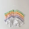 New Spring Autumn Baby T-Shirts Infant Baby Girls Boys Solid Color Base T Shirt Kids Cotton   Tops Round Neck  Toddler Clothes 1