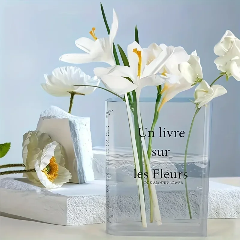 Clear Book Vase Acrylic Vase Room Decor