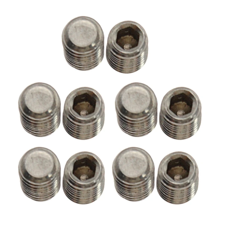 10pcs/20pcs Surfboard Grub Screws 5mm Fin Plug Screws Stainless Steel Surfboard Fin for Surfs Board/SUPs Board/Long Board