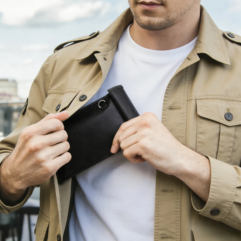 Universal Anti-Theft Signal Blocking Shield: Waterproof & Fireproof Pouch for Keys and Mobile Devices