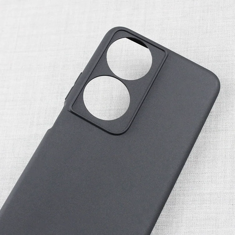 Sleek Black Matte Silicone Case