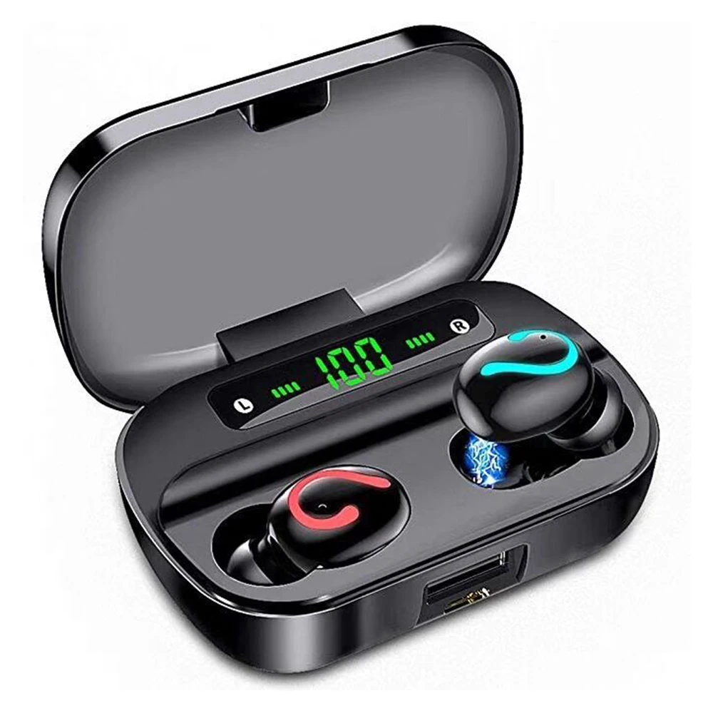 

Bluetooth 5.0 Wireless Headphone Contact Control Waterproof Headset Portable Sport Earphones 6D Stereo Wireless Earbuds