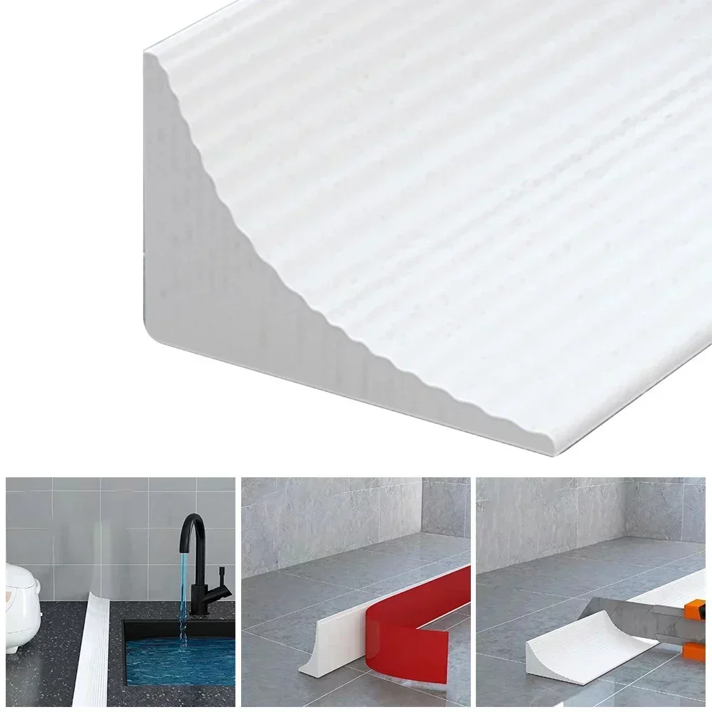 Silicone Water Barrier Bathroom Water Stopper Kitchen Countertop Bendable Retaining Strip Dry And Wet Separation Flood Barriers