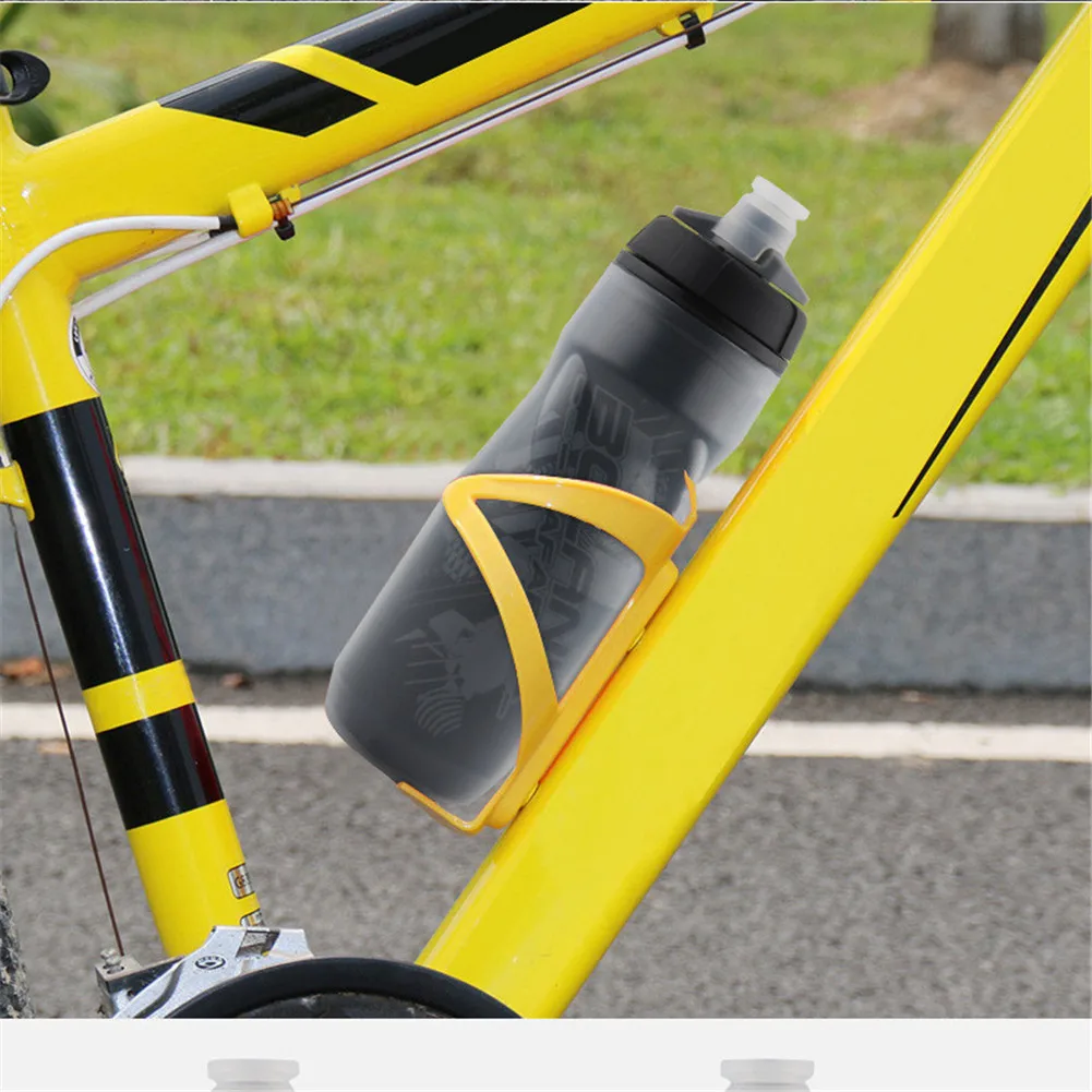 Botella de agua para bicicleta de montaña, recipiente deportivo con protección contra el calor y el hielo, equipo de ciclismo para exteriores, 600ml