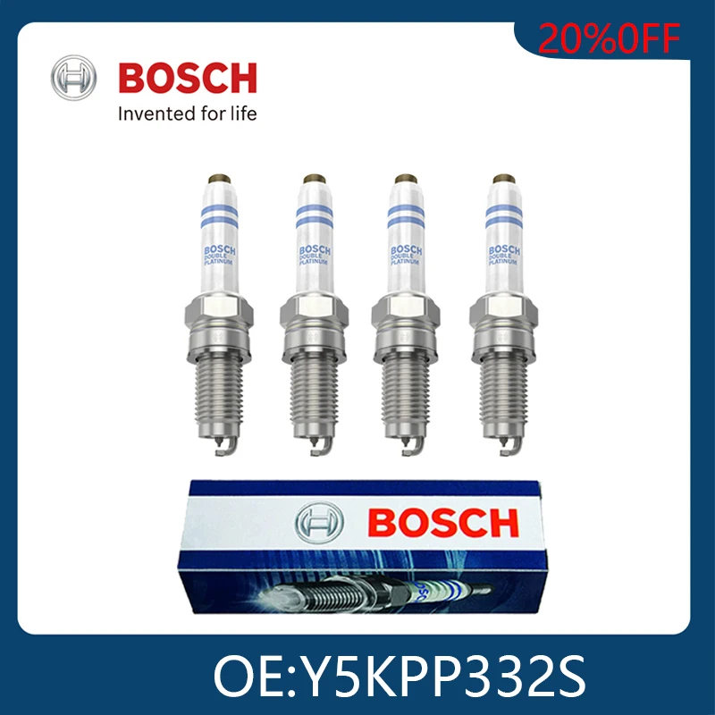 BOSCHGenuine4pcs04E905601B04E905612PlatinumSparkPlugsForAudi