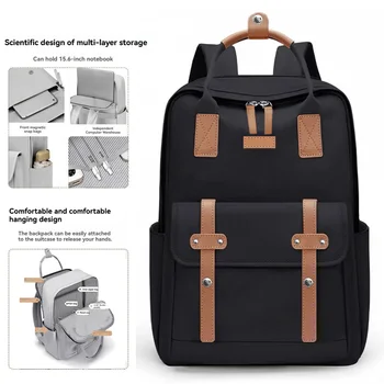 Zaino di Marca Trendy Polo, Design Femminile di Nicchia, Zaino alla Moda, Borsa per Computer per Studenti Universitari, Studenti delle Scuole Medie