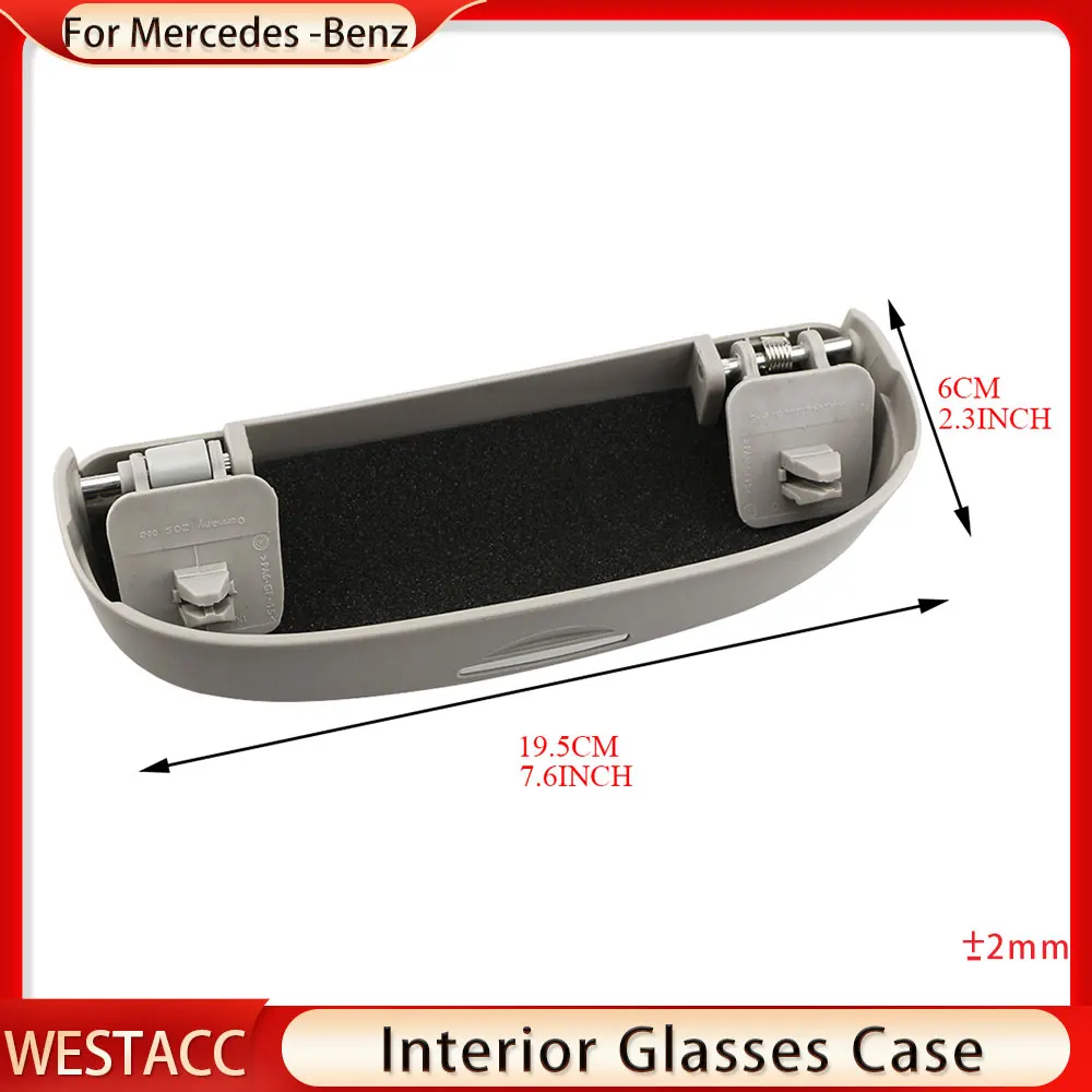 Car Sunglasses Box Glasses Case Holder for Mercedes Benz A B C Class W203 W204 W205 W168 W169 W176 W245 W246 Accessories