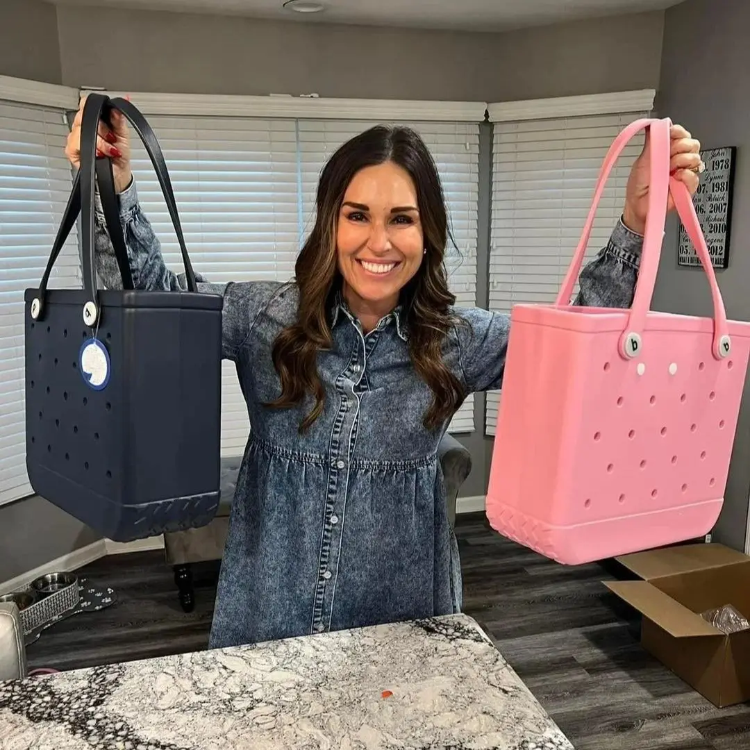 여성용 EVA 비치 보그 백, 방수 대형 토트 숄더 핸드백, 대용량 핸드백 패션