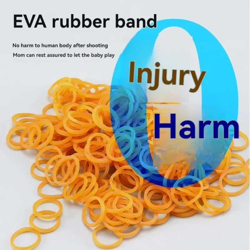 Foldable Rubber Band Toy Gun for Kids - Safe Stretch-Lock Target Shooting Game, Competitive Battle Set with 10 Soft Bullets