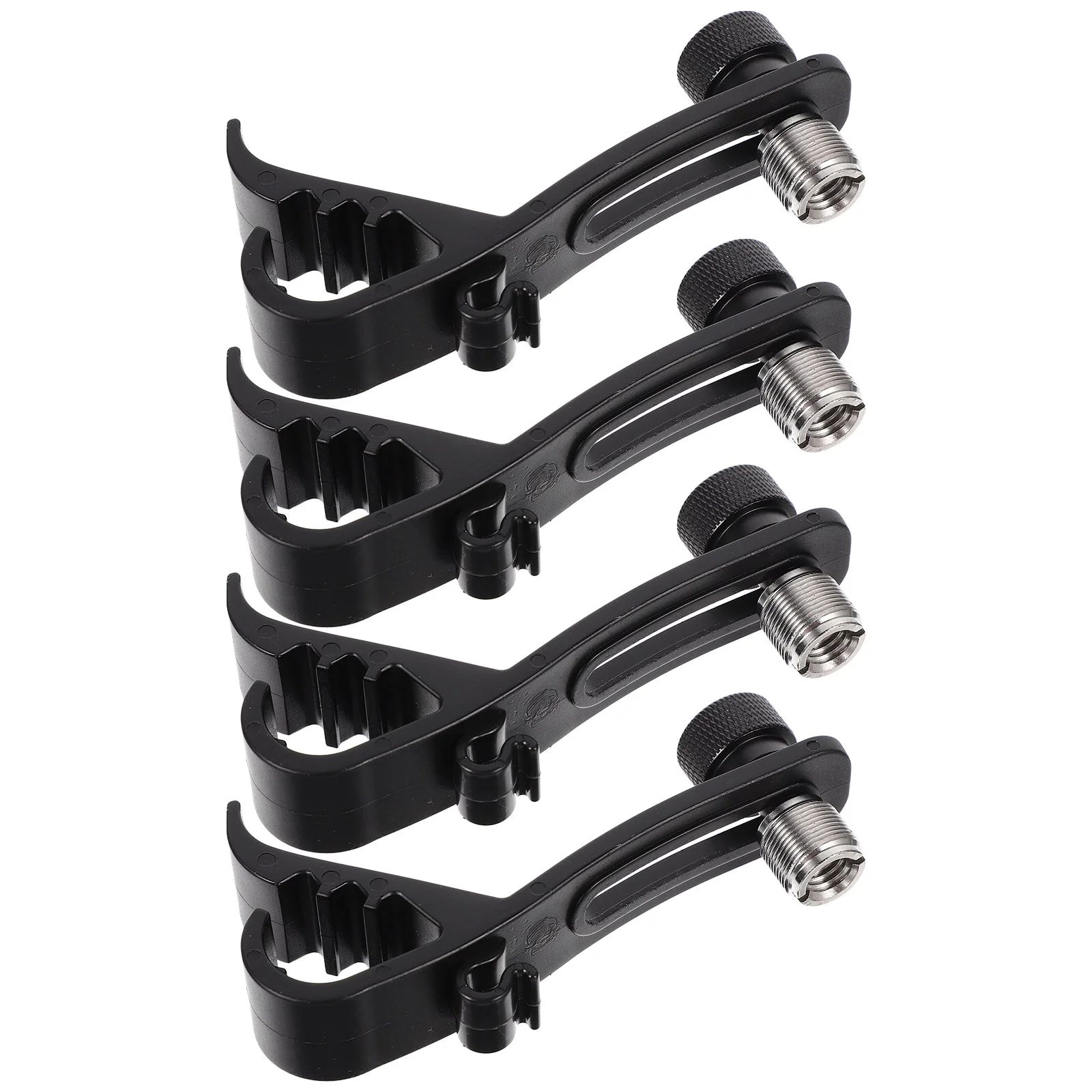 

Shock-proof Adjustable Durable Anti-shock Microphone Clip Drum Microphone Holder Plastic Drum Clip for Beginner Home Studio
