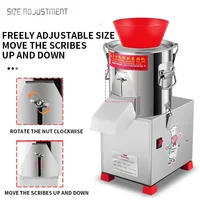 Vegetable Cutter Electric Vegetable Cutter Chili Mincing Machine Grinder Stainless Steel Food Processing Machine 100-130kg/h 2