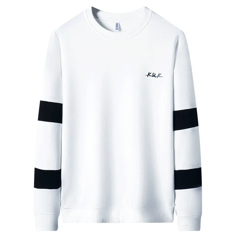 

2022 New Men's Solid Color Round Neck Long-sleeved Sweatshirts Loose Large Size Casual Men's Pullover Sweatshirts