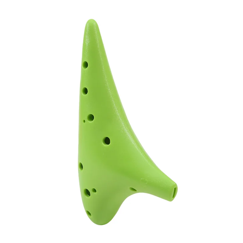 1PC 12-hole Ocarina Resin Plastic Alto C Tuning Ocarina Multicolor Flute Adult Children's Instrument