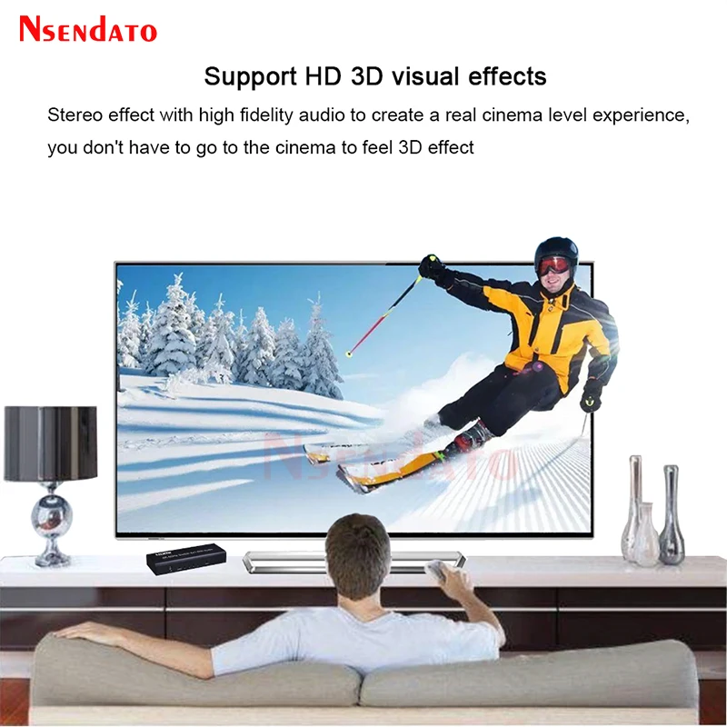 4K 60HZ HDMI Switch 4x1 Audio Switcher HDMI Audio Video Speed Converter switch for PS4 DVD PC To TV HDTV Monitor Projector