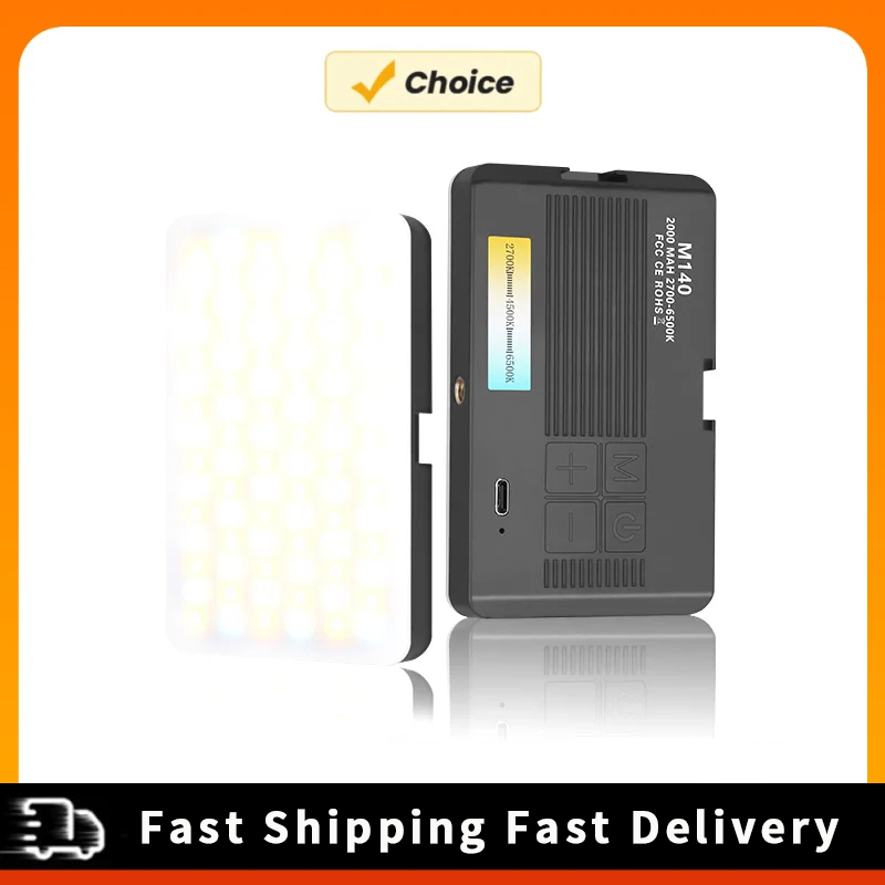 LED Video Light Portable RGB Ambient Light Camera Panel Light Rechargeable DSLR Lighting for Vlog Photography Video Conferencing