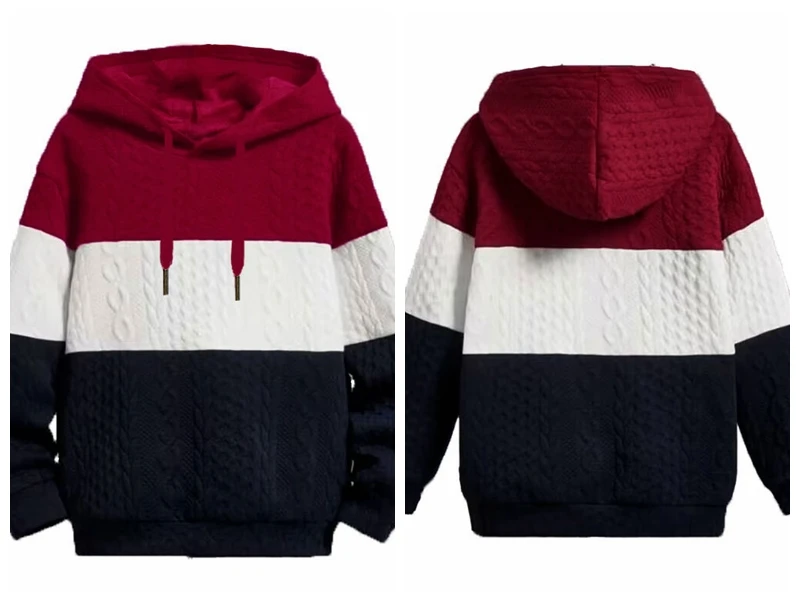 Men loose jacquard Knitted Pullover Hooded Men's Sweater Trend Streetwear Oversized Casual Knit Hoodies Men's Clothing Sweaters