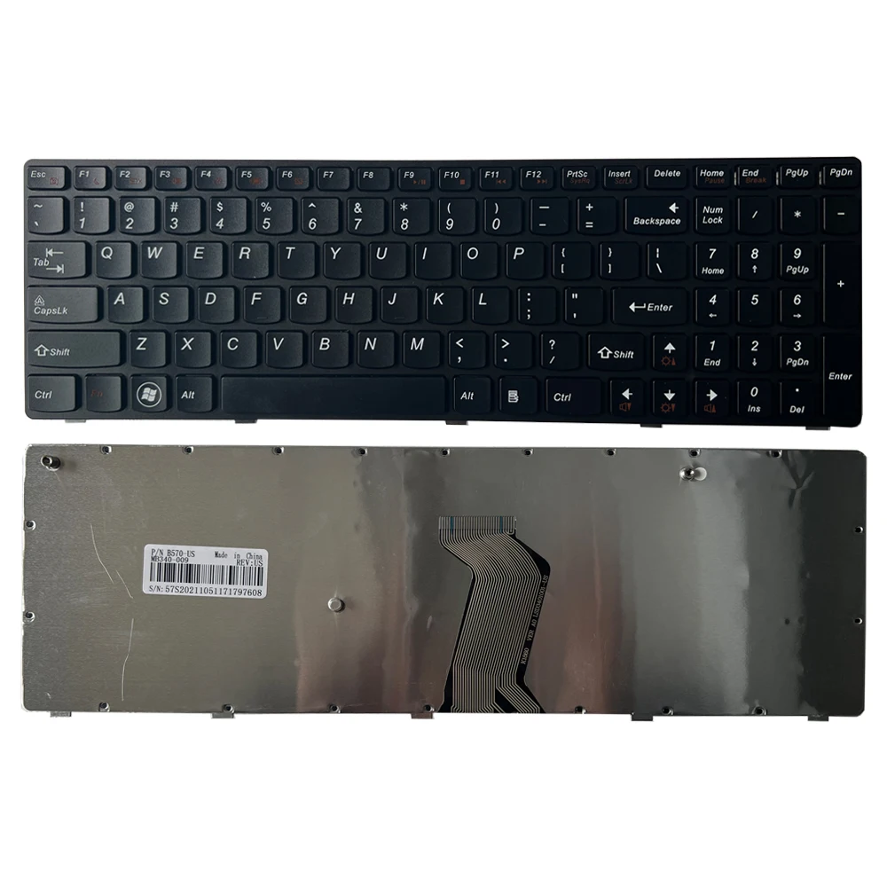 

Новая английская клавиатура для Lenovo Ideapad V570 V570C V575 Z570 Z575 B570 B570A B570E V580 V580C B570G B575 B575A B575E B590 B590A, Черная