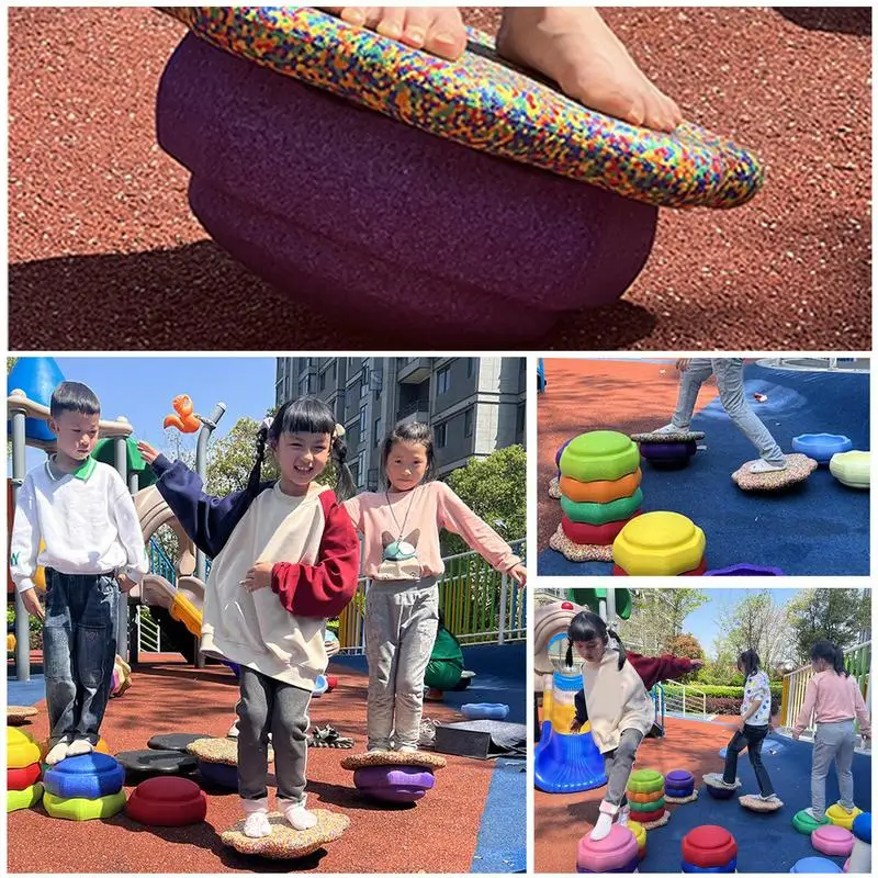 Children Balance Board Training Kindergarten Early Education Center Training Balance Stepping Outdoor stone training equipment 3