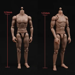 MB101 MB102 1/12 Scale New Joint Body Model 6‘’ Soldier Nude Action Figure Super Flexible Body Toys for 1:12 Head