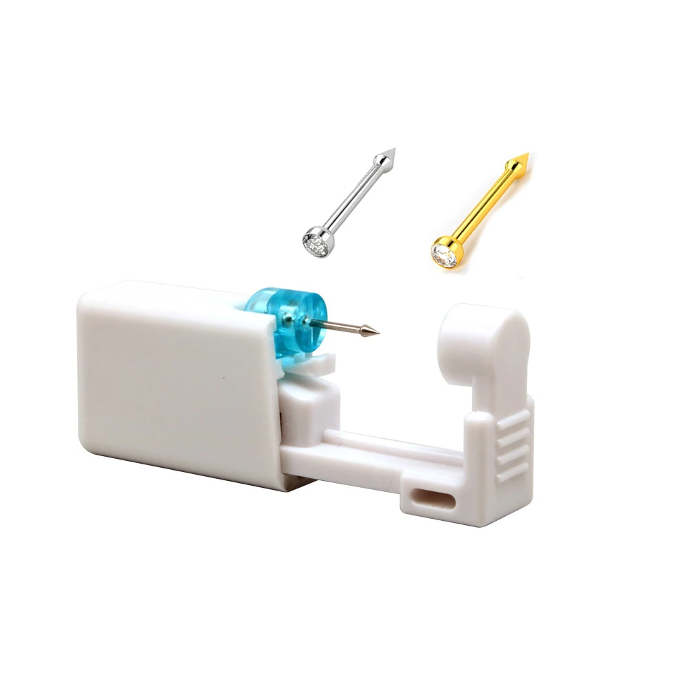 1/2/4 Pcs Disposable Safe Sterile Piercing Unit For Nose Studs Piercing Gun Piercer Tool Machine Kit Body Jewelry nose piercing gun body piercing kit body jewelry body piercing jewelry piercing jewelry piercing tool